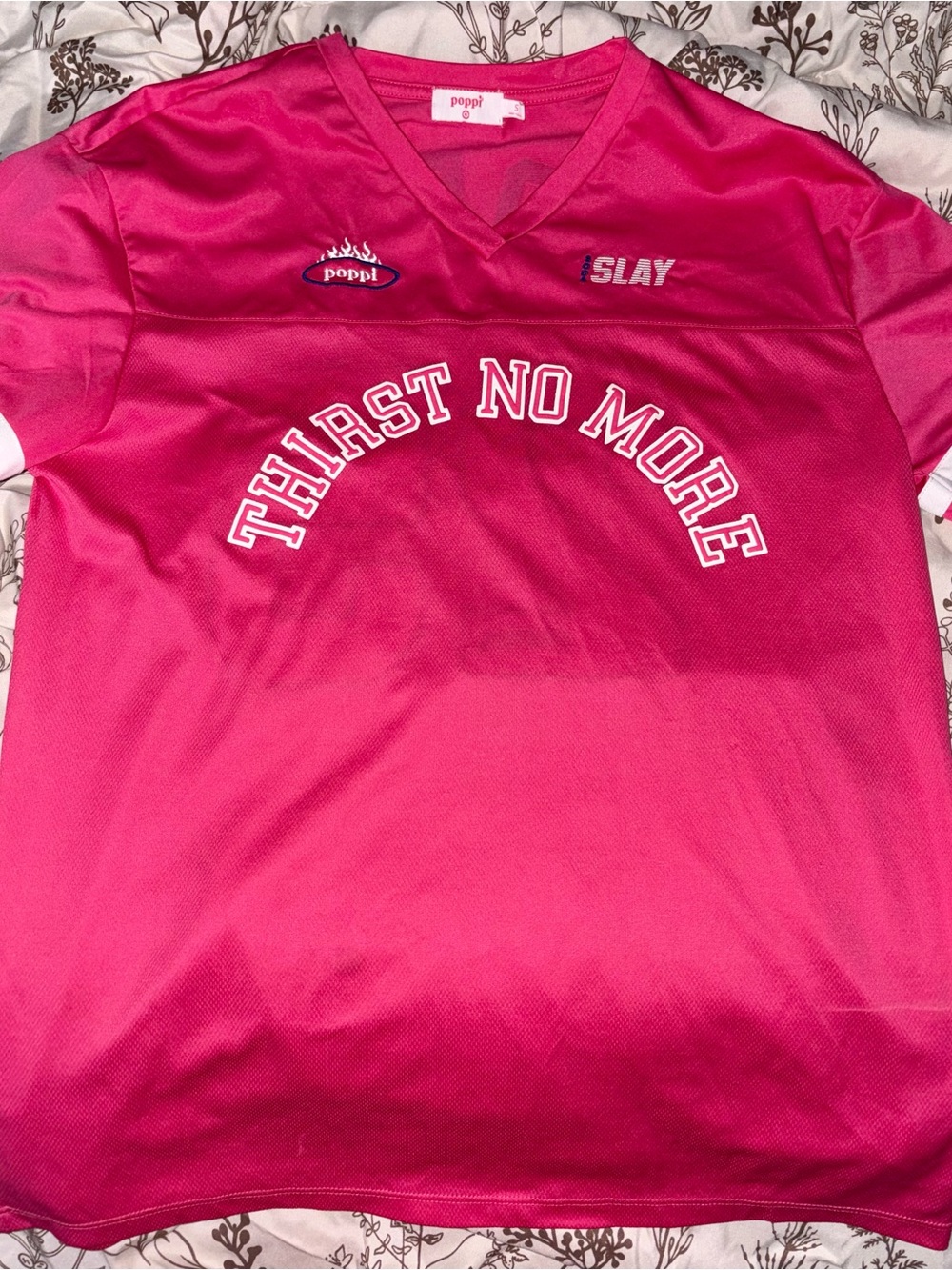 Popp! Hot Pink 'Thirst No More' Women's Athletic Jersey